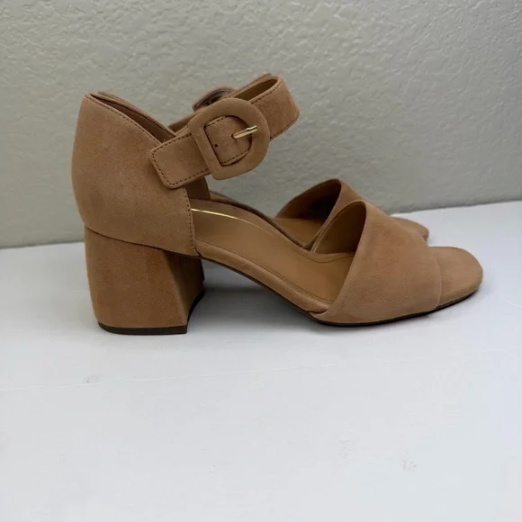 Vionic Women’s Chardonnay Suede Leather Heels Sandals Size 9.5 - Picture 5 of 11